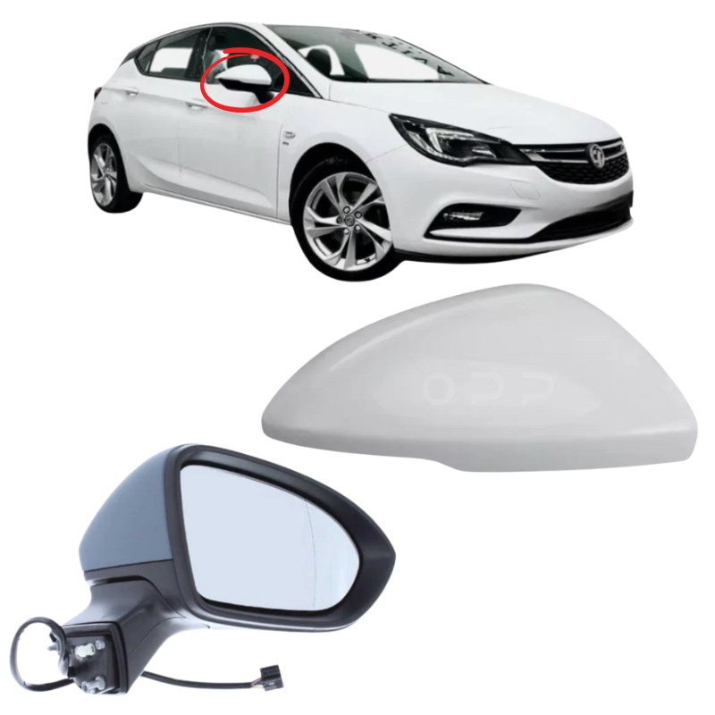 Vauxhall Astra K MK7 2015-2019 Door Wing Mirror Complete Painted Electric White
