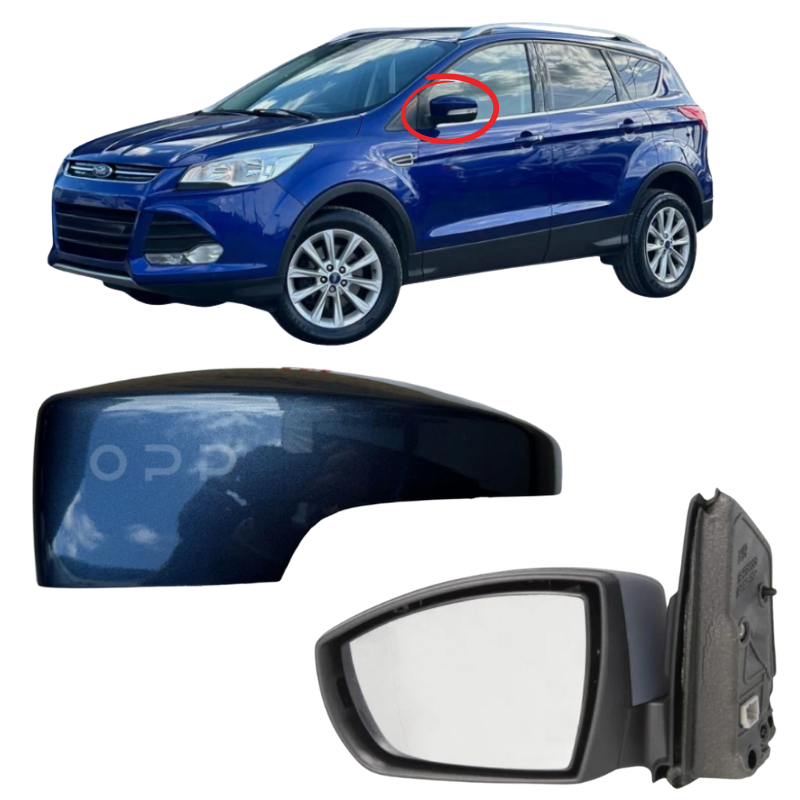 Ford Kuga 2012-2019 Door Wing Mirror Complete Painted Chrome Blue