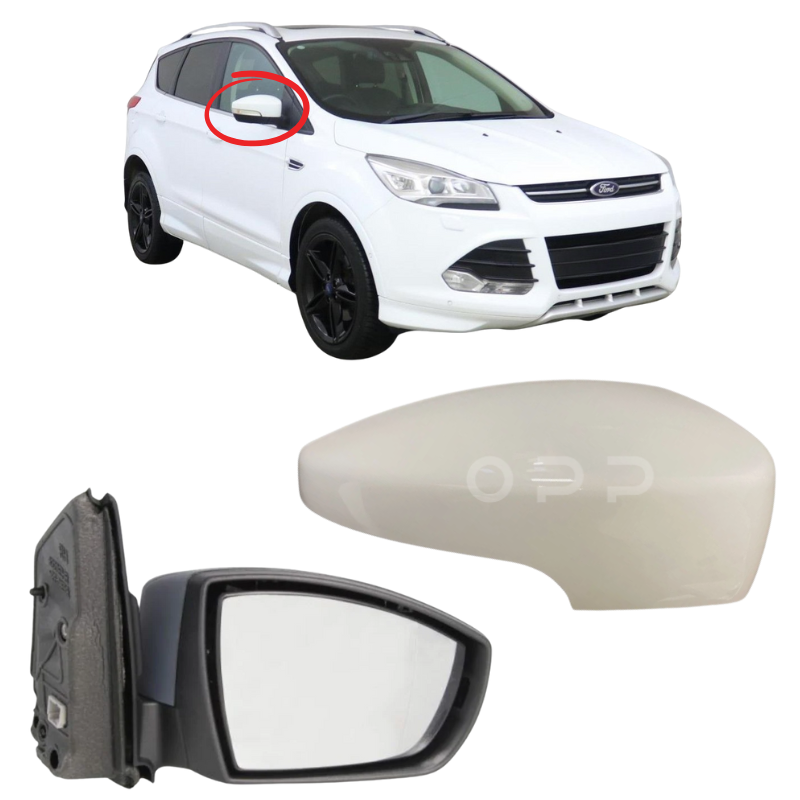 Ford Kuga 2012-2019 Door Wing Mirror Complete Painted Frozen White