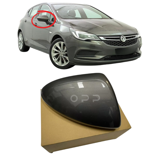 Vauxhall Astra K 2015-2021 Door Wing Mirror Cover Painted Cosmic Grey Z10A