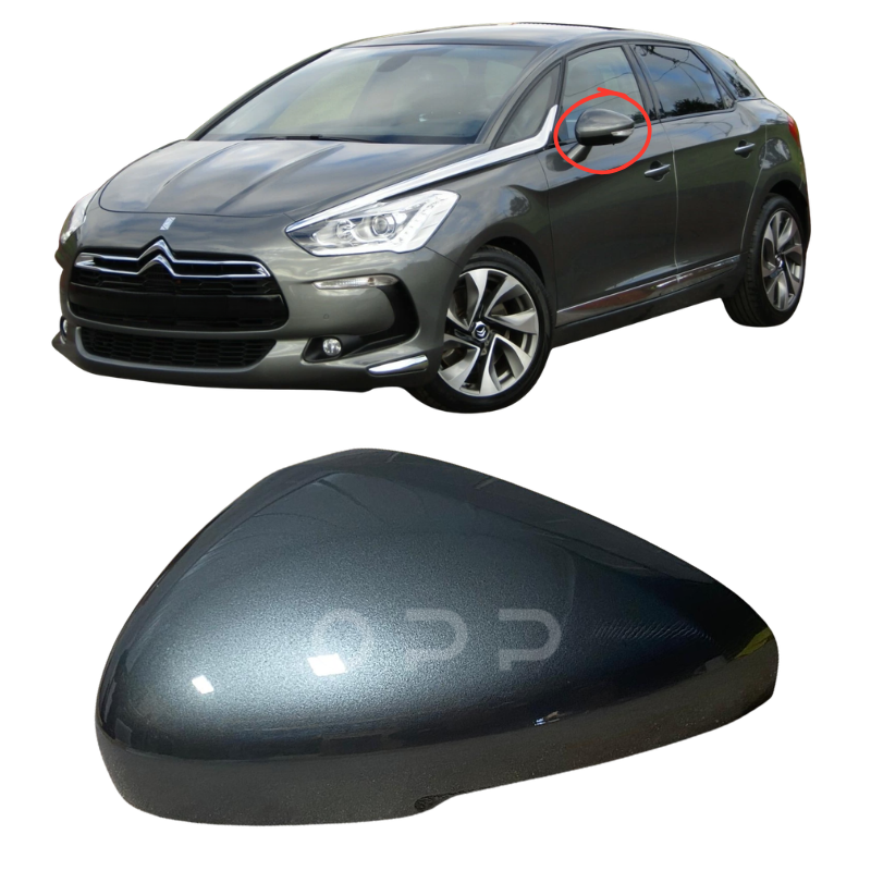 Citroen DS5 2011-2015 Door Wing Mirror Cover Painted Metallic Grey