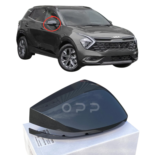 Kia Sportage 2023- Door Wing Mirror Cover Painted Metallic Grey