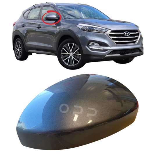 Hyundai Tucson 2015-2018 Door Wing Mirror Cover Painted Metallic Grey