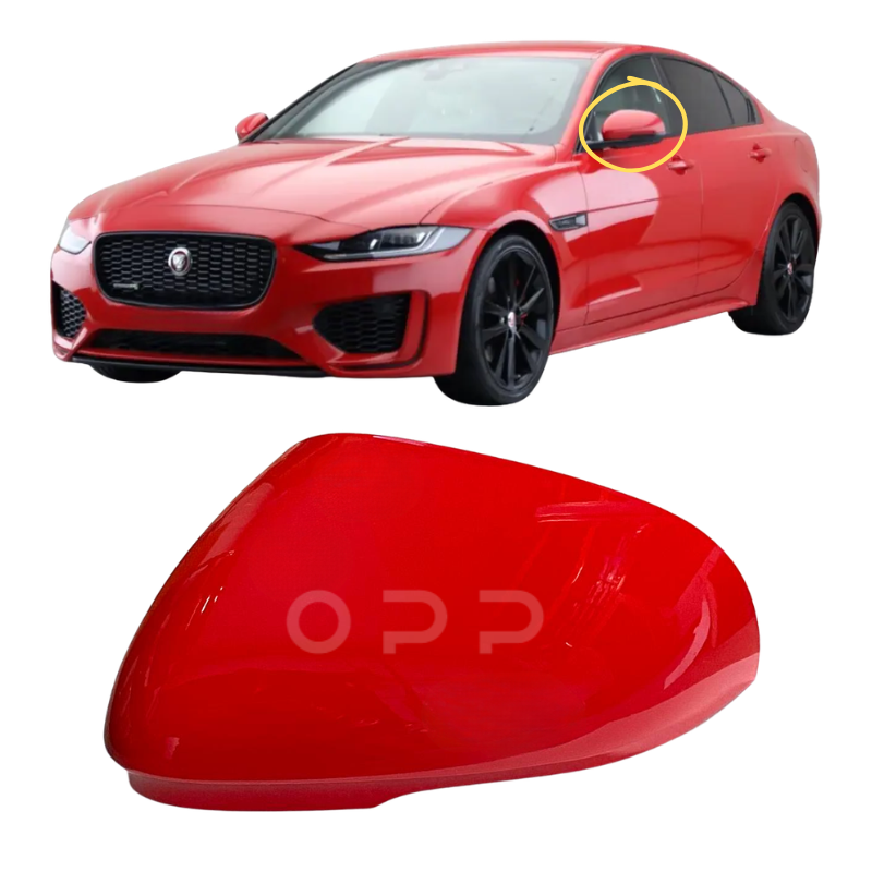 Jaguar XE 2015- Door Wing Mirror Cover Painted Caldera Red