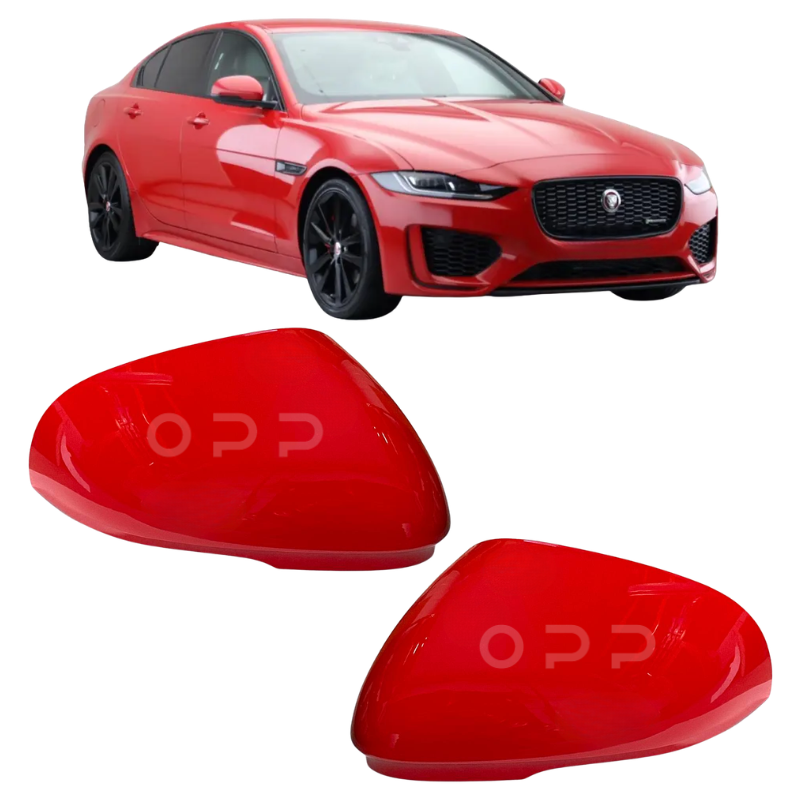 Jaguar XE 2015- Door Wing Mirror Cover Painted Caldera Red