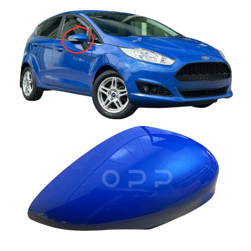 Ford Fiesta 2008-2017 Door Wing Mirror Cover Painted Nautical Blue