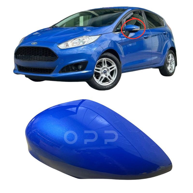 Ford Fiesta 2008-2017 Door Wing Mirror Cover Painted Nautical Blue