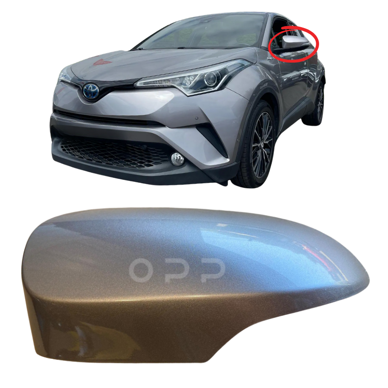 Toyota CH-R 2016-2023 Door Wing Mirror Cover Painted Metallic Grey