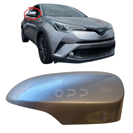 Toyota CH-R 2016-2023 Door Wing Mirror Cover Painted Metallic Grey