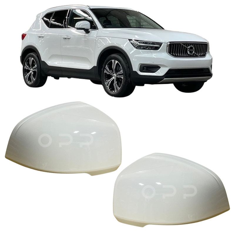 Volvo XC40 2017- Door Wing Mirror Cover Painted Ice White 614