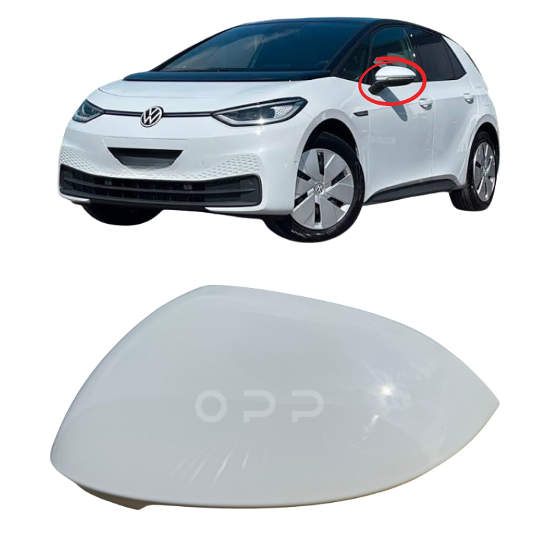 VW ID3 2020- Door Wing Mirror Cover Painted Glacier White LS9R