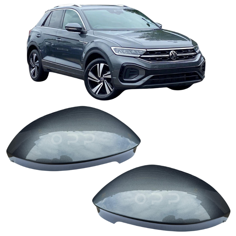 VW T-Roc 2022- Door Wing Mirror Cover Painted Indium Grey LR7H
