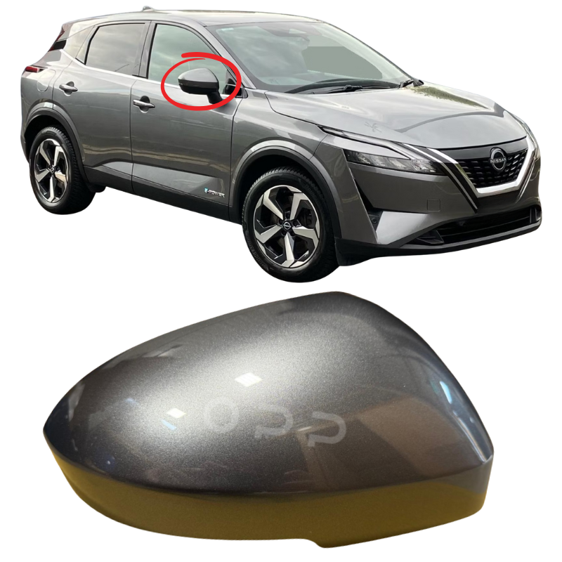 Nissan Qashqai 2021-2024 Door Wing Mirror Cover Painted KAD Grey