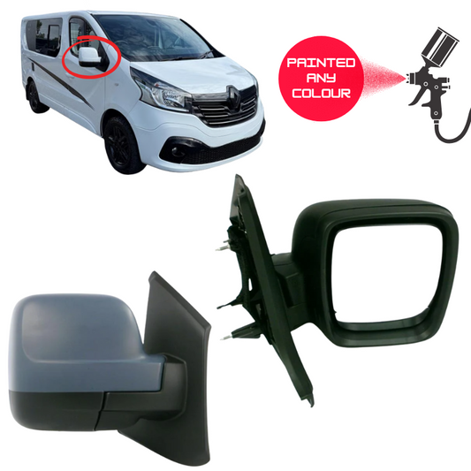 Renault Trafic 2014-2019 Door Wing Mirror Complete Painted