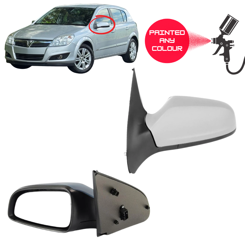 Vauxhall Astra H 2004-2009 Door Wing Mirror Complete Painted Electric
