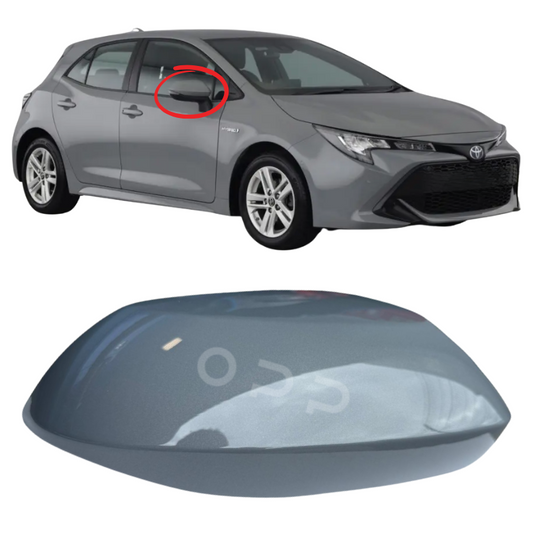Toyota Corolla 2019-2025 Door Wing Mirror Cover Painted Metallic Grey