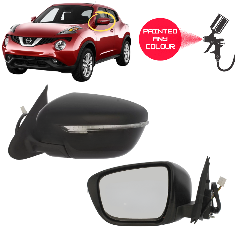 Nissan Juke 2014-2019 Door Wing Mirror Complete Painted Electric