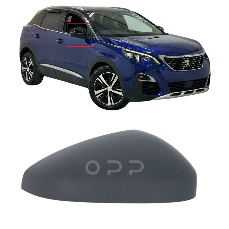 Peugeot 3008 2009- Door Wing Mirror Cover Painted