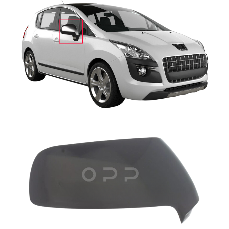 Peugeot 3008 2009- Door Wing Mirror Cover Painted