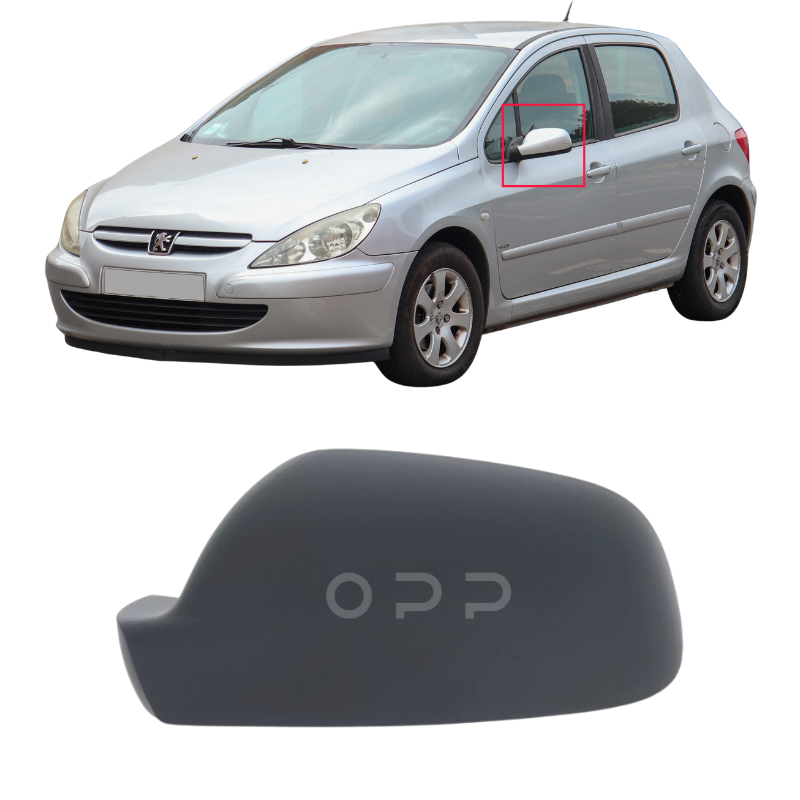 Peugeot 307 2001-2009 Door Wing Mirror Cover Painted
