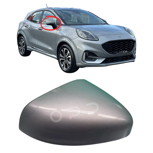 Ford Puma 2019- Door Wing Mirror Cover Painted Solar Silver