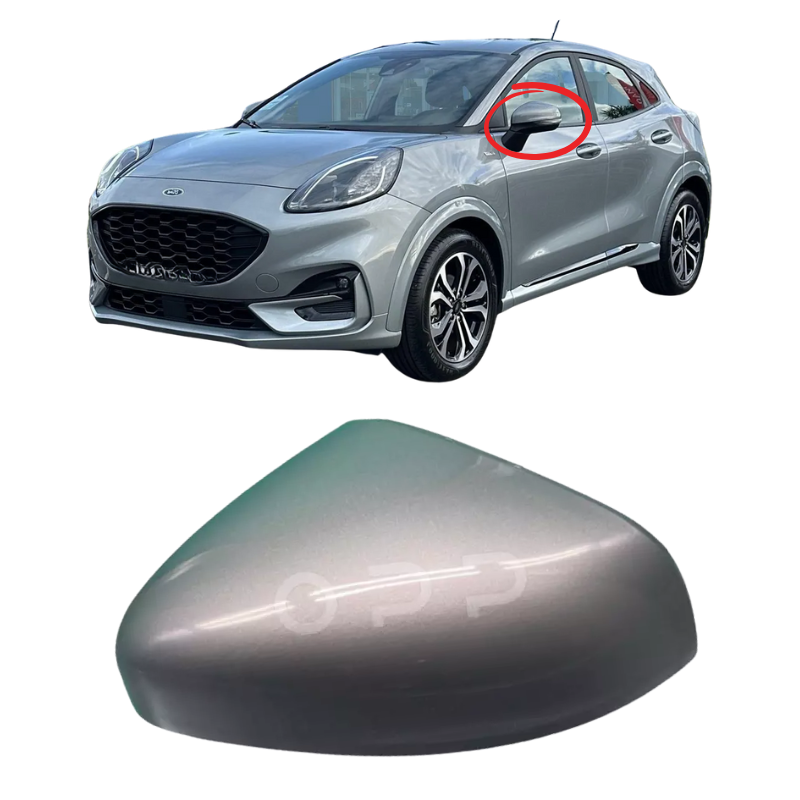 Ford Puma 2019- Door Wing Mirror Cover Painted Solar Silver