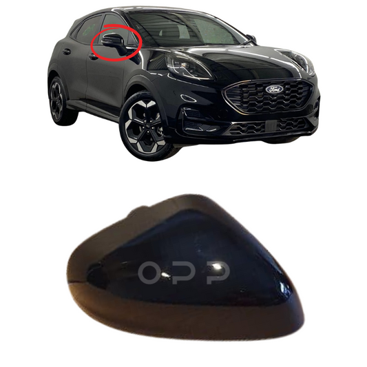 Ford Puma 2019- Door Wing Mirror Cover Painted Black