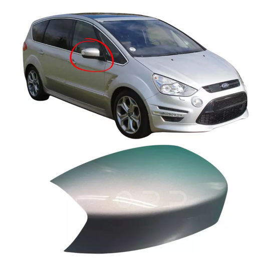 Ford S-Max 2006-2016 Door Wing Mirror Cover Painted Moondust Silver