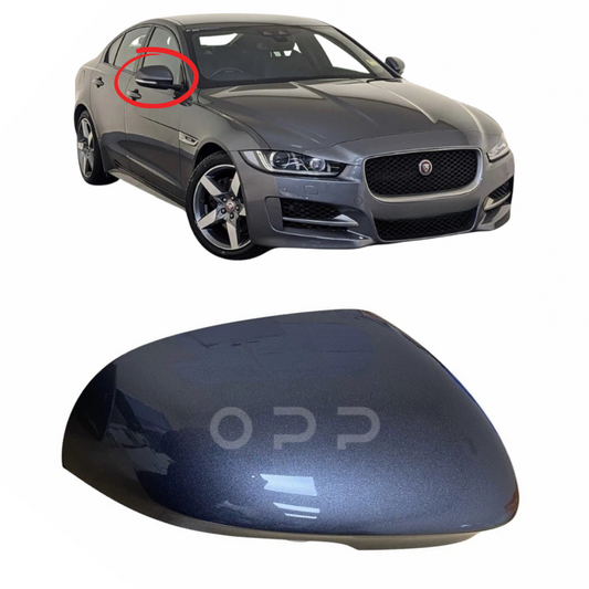 Jaguar XE 2015- Door Wing Mirror Cover Painted Corris Grey