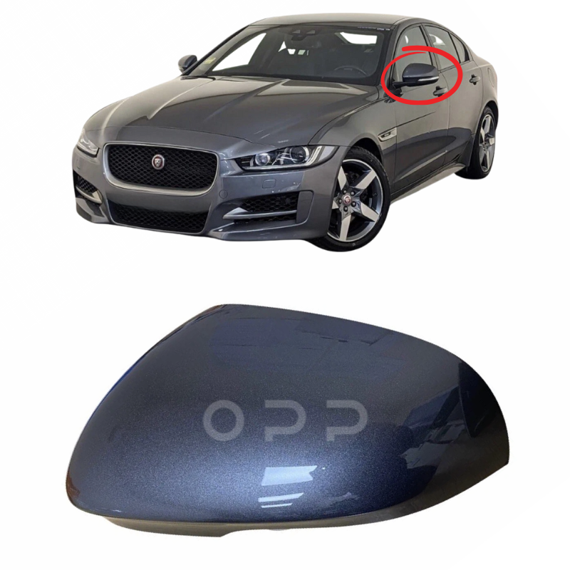Jaguar XE 2015- Door Wing Mirror Cover Painted Corris Grey