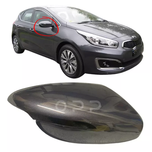 Kia Ceed 2012-2018 Door Wing Mirror Cover Painted Grey Metallic