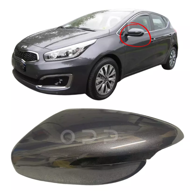 Kia Ceed 2012-2018 Door Wing Mirror Cover Painted Grey Metallic