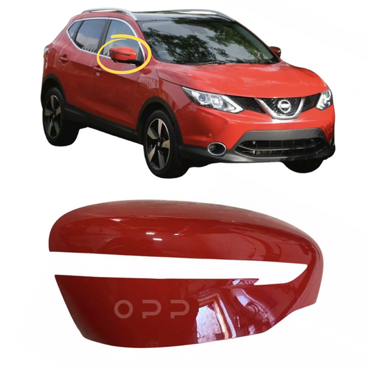 Nissan Qashqai 2014-2021 Door Wing Mirror Cover Painted Solid Red Z10