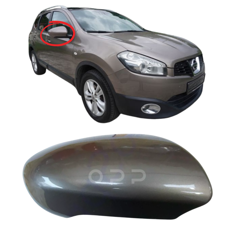 Nissan Qashqai 2006-2014 Door Wing Mirror Cover Painted Café Latte C30