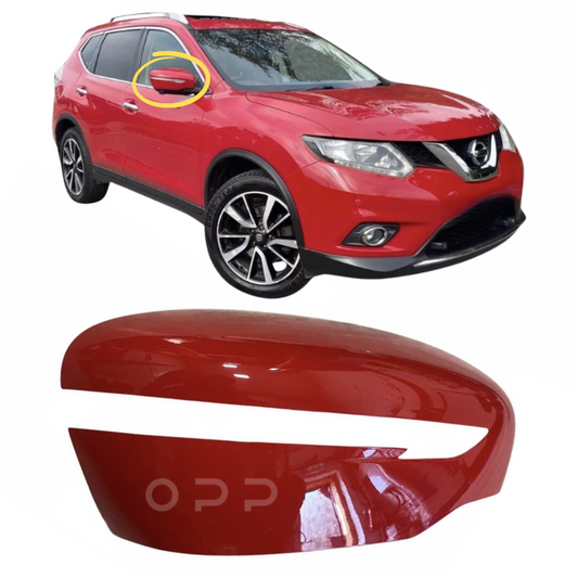 Nissan X-Trail 2014-2022 Door Wing Mirror Cover Painted Solid Red Z10