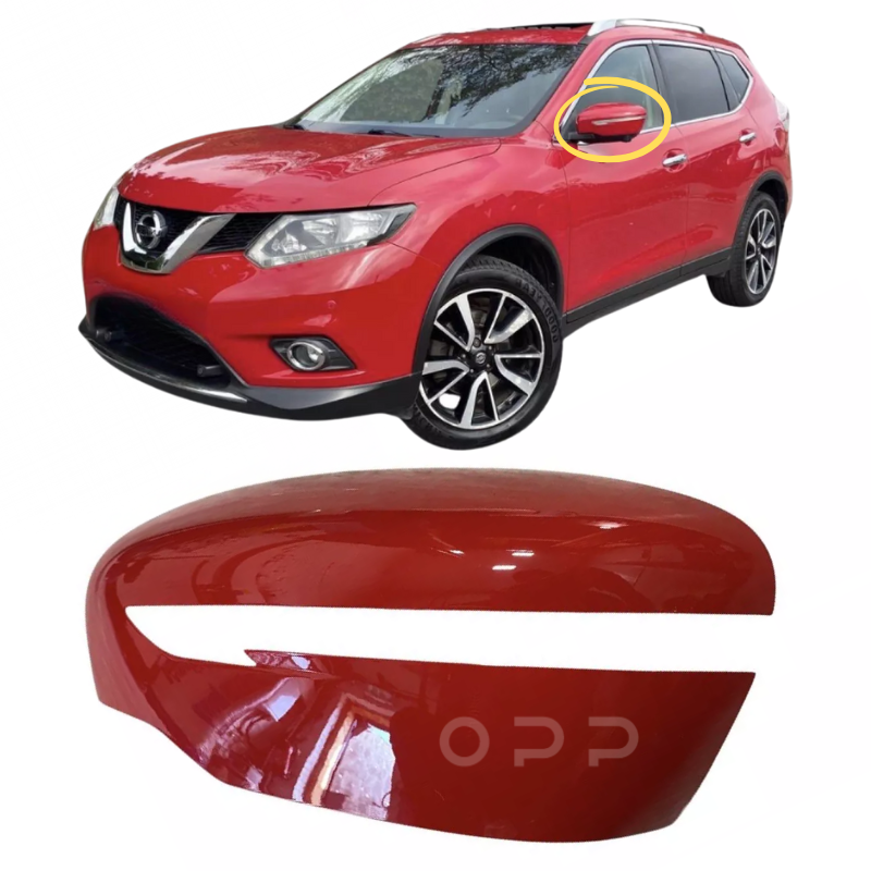 Nissan X-Trail 2014-2022 Door Wing Mirror Cover Painted Solid Red Z10