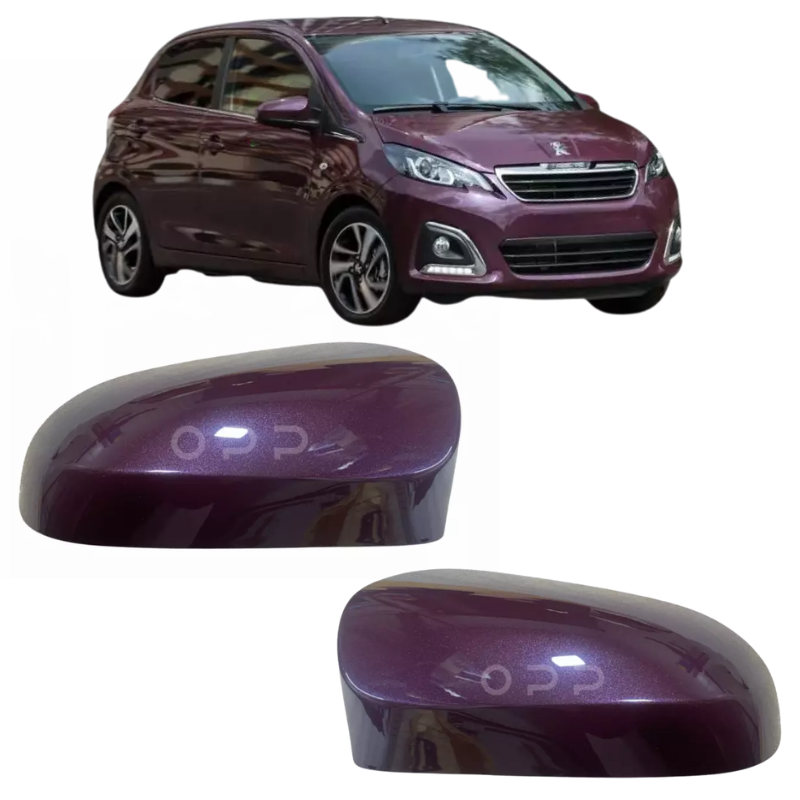 Peugeot 108 2014-2022 Door Wing Mirror Cover Painted Red Purple