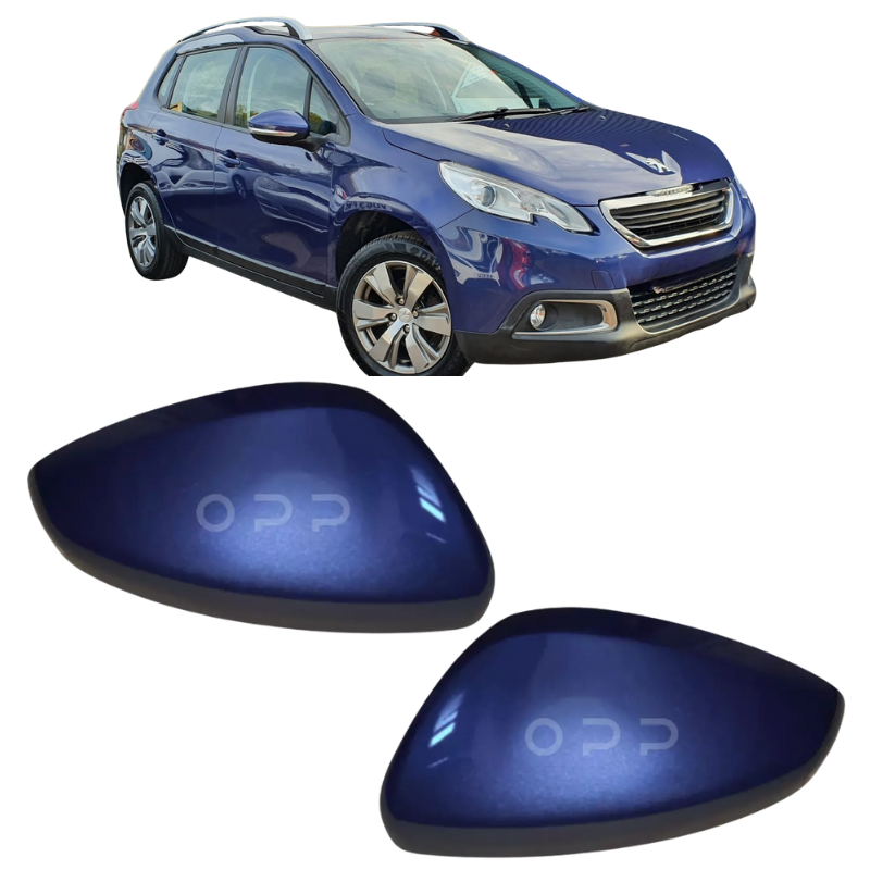 Peugeot 2008 2013-2019 Door Wing Mirror Cover Painted Natural Blue
