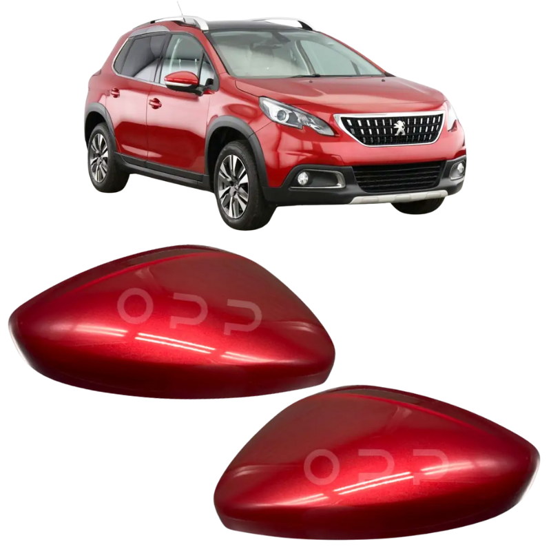Peugeot 2008 2013-2019 Door Wing Mirror Cover Painted Red
