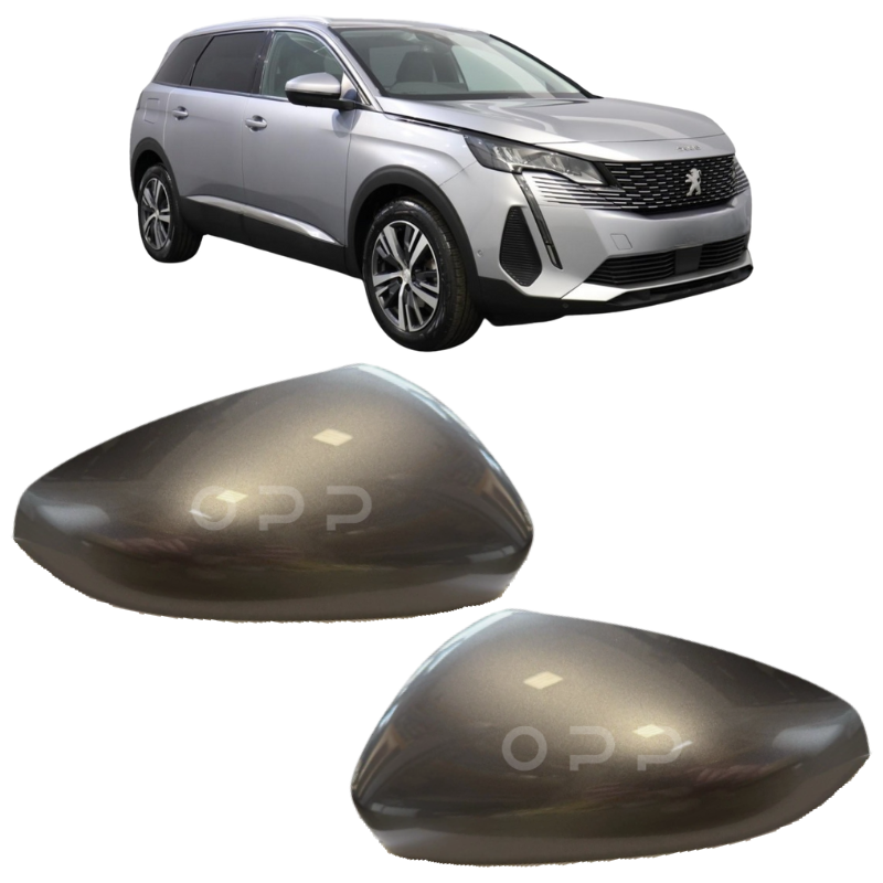 Peugeot 5008 2018- Door Wing Mirror Cover Painted Artense Grey