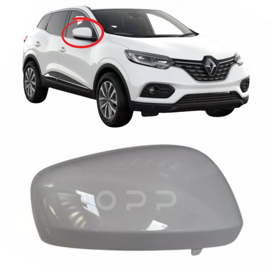 Renault Kadjar 2015-2023 Door Wing Mirror Cover Painted Glacier White 369