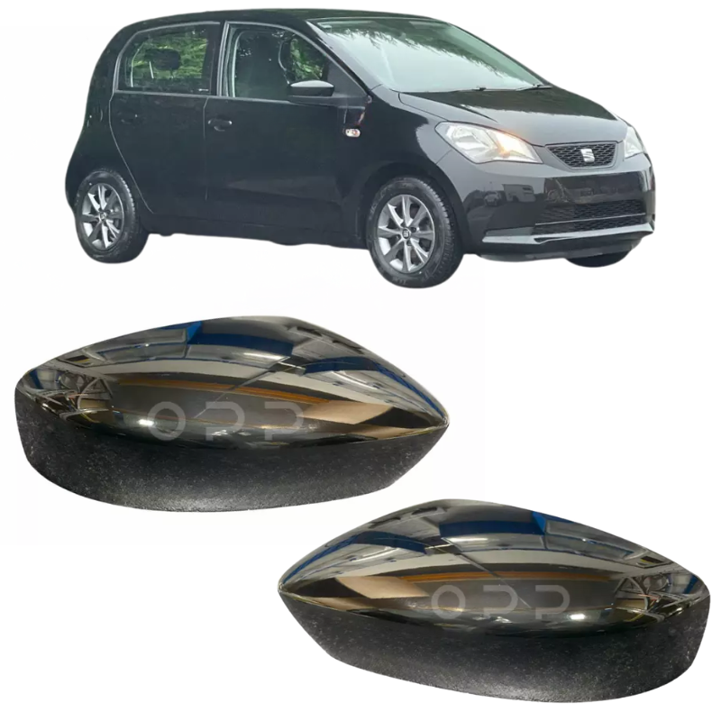 Seat Mii 2012-2019 Door Wing Mirror Cover Painted Black