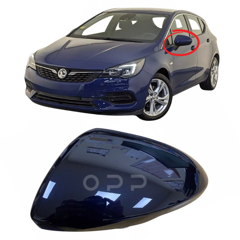 Vauxhall Astra K 2015-2021 Door Wing Mirror Cover Painted Dark Moon Blue Z22X