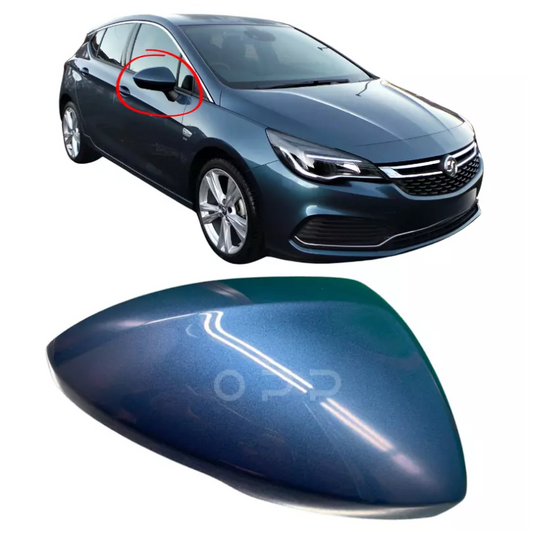 Vauxhall Astra K 2015-2021 Door Wing Mirror Cover Painted Deep Sky Blue