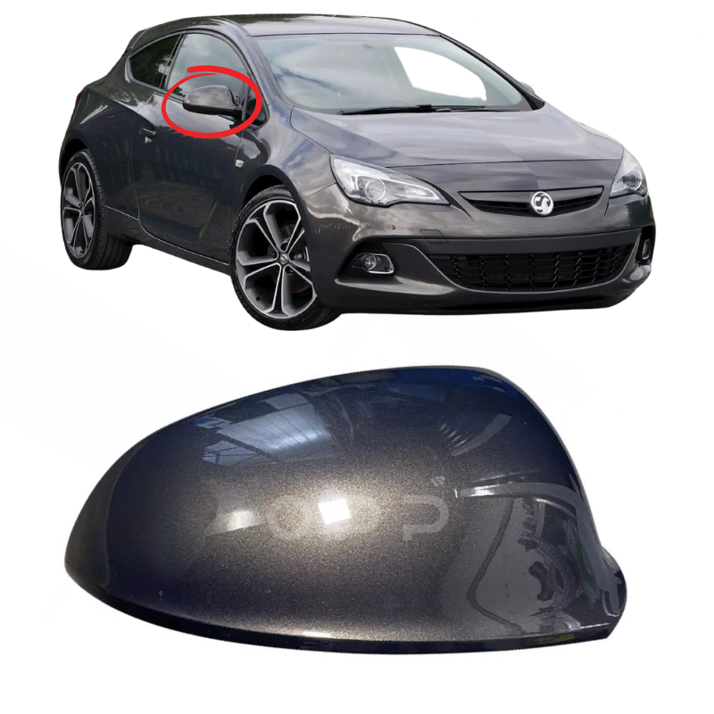 Vauxhall Astra J 2009-2015 Door Wing Mirror Cover Painted Asteroid Grey Z190