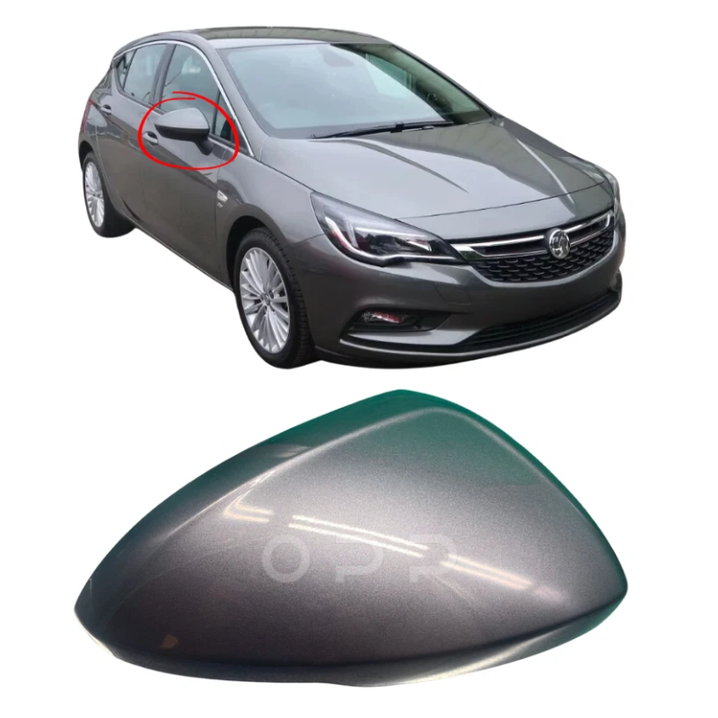 Vauxhall Astra K 2015-2021 Door Wing Mirror Cover Painted Satin Steel Grey