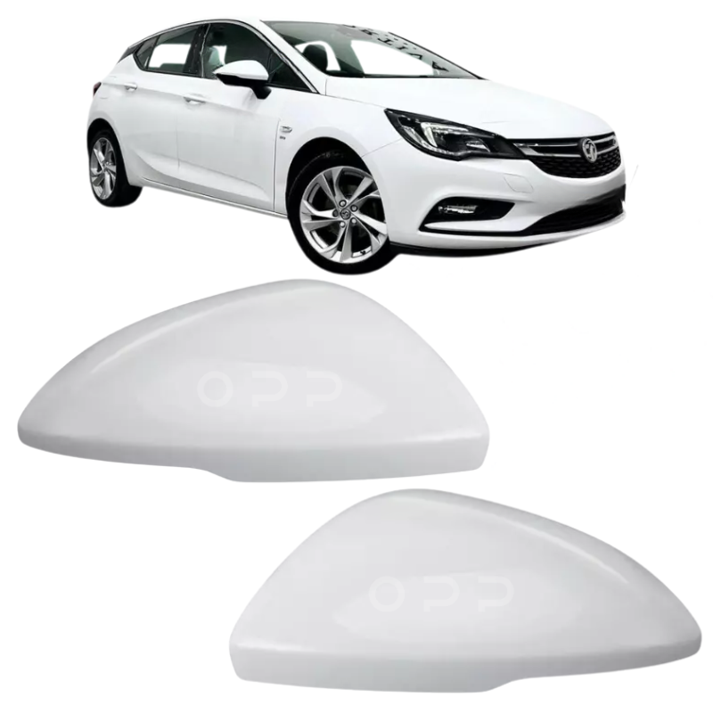 Vauxhall Astra K 2015-2021 Door Wing Mirror Cover Painted White