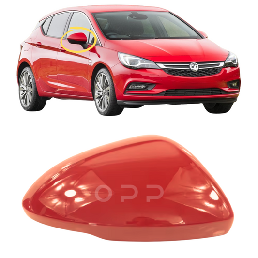 Vauxhall Astra K 2015-2021 Door Wing Mirror Cover Painted Red