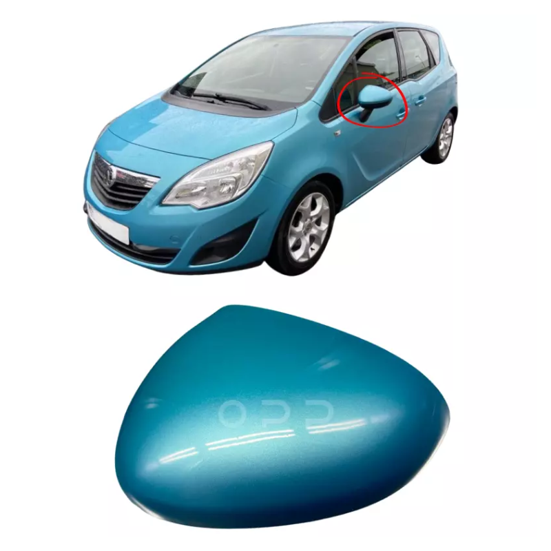 Vauxhall Meriva 2010-2017 Door Wing Mirror Cover Painted Oriental Blue