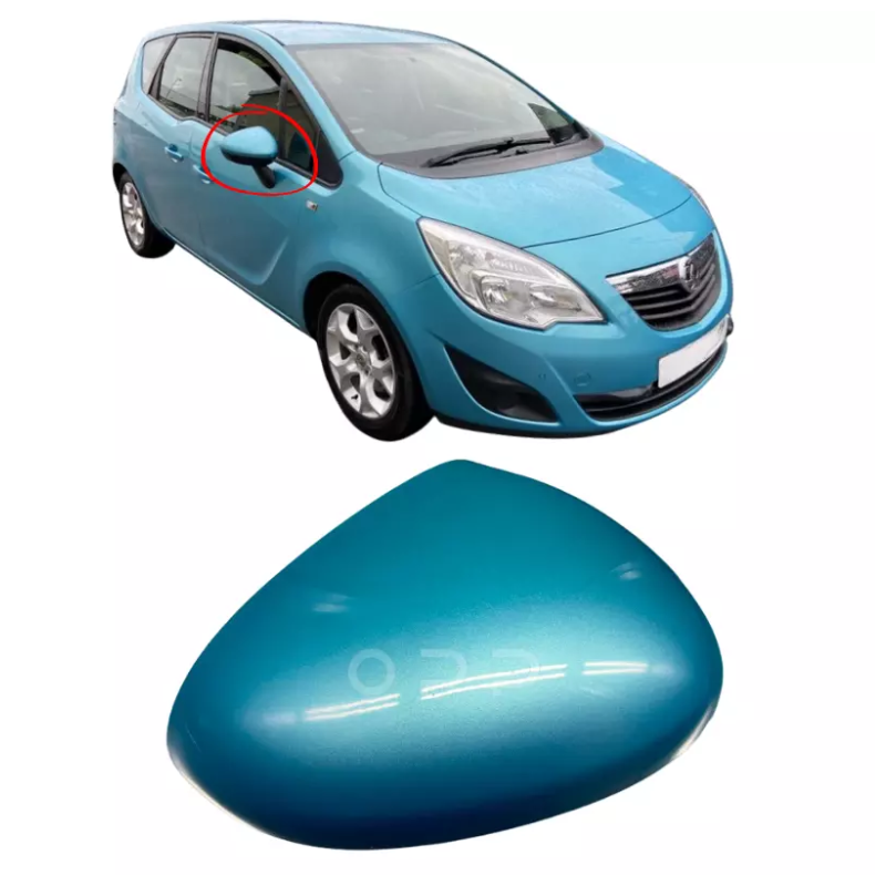 Vauxhall Meriva 2010-2017 Door Wing Mirror Cover Painted Oriental Blue